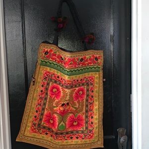 Colorful hand made bag